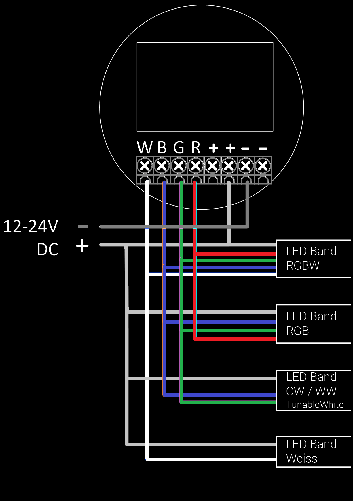 Anschlussschemas Cello - LED12V Anschlussschemas Cello - LED12V